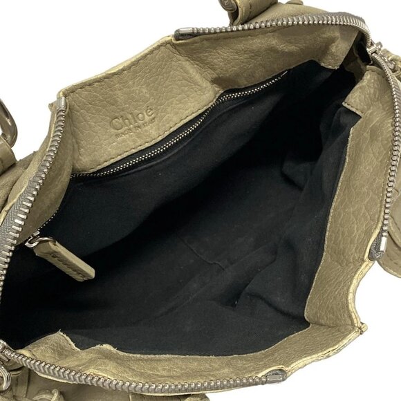 Auth Chloe Paddington Gray Leather Handbag - Picture 6 of 16